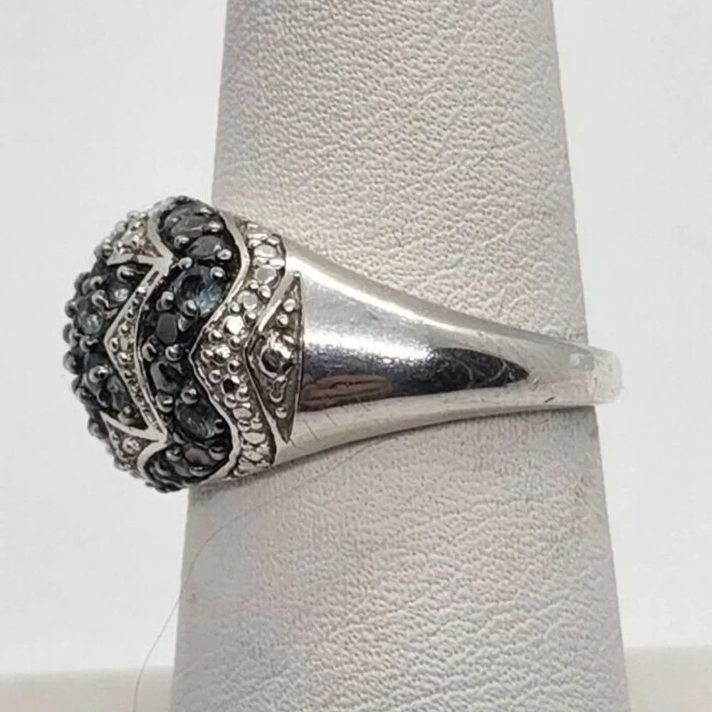 925 STERLING SILVER SPINEL RING SIZE 6.5